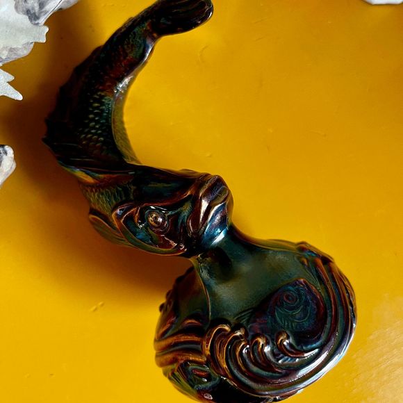 Fenton Carnival Amethyst Jumping Trout Fish 5193RE - Picture 4 of 6